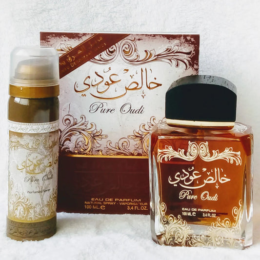 PURE OUDI EDP - 100ML (3.4OZ) W/ DEODRANT BY LATTAFA